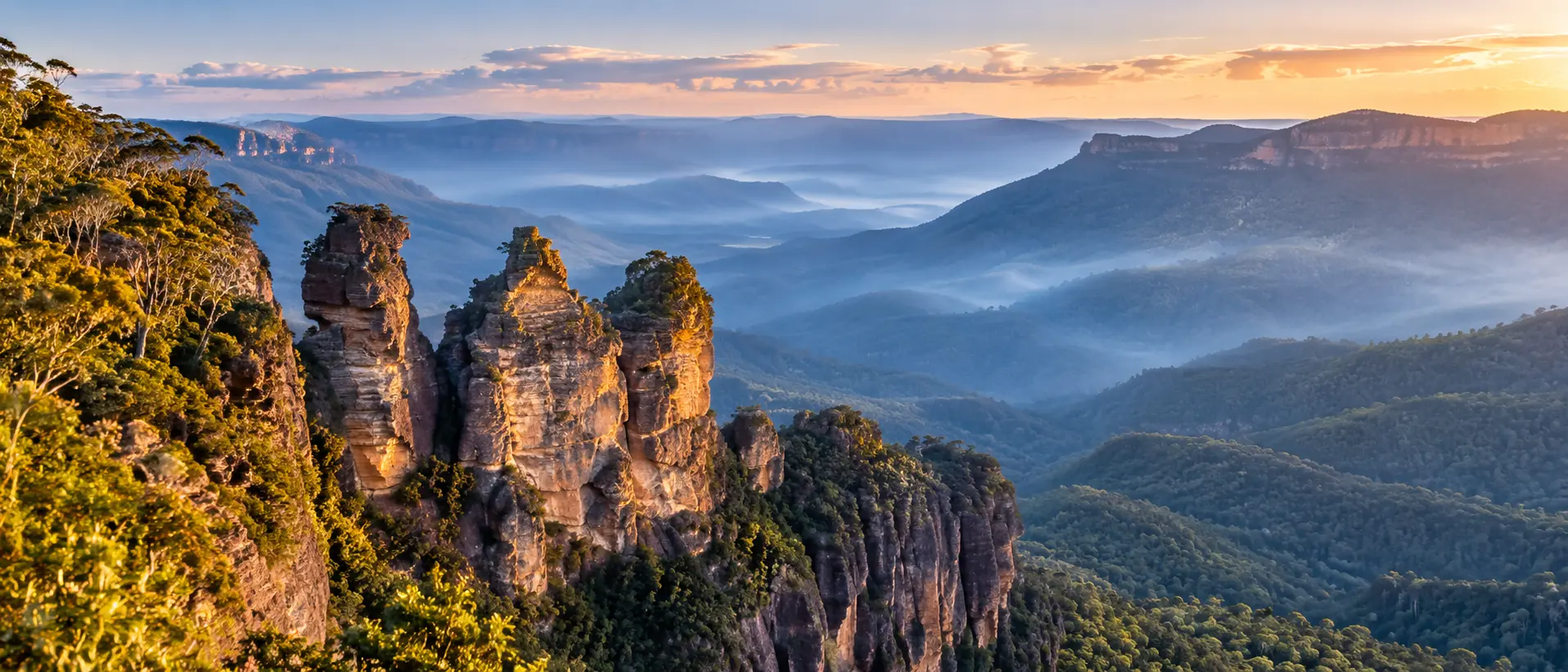 The Three Sisters and the Jamison Valley in the Blue Mountains